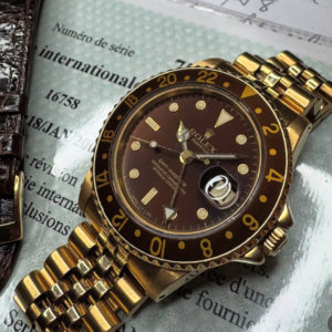 Rolex GMT Master Chocolat Or jaune