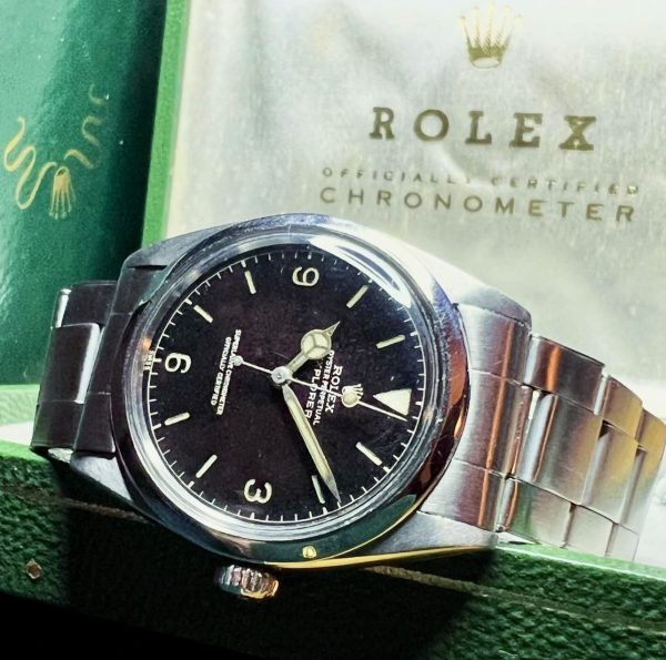 Rolex Explorer Tropical Gilt 1016 – Image 3
