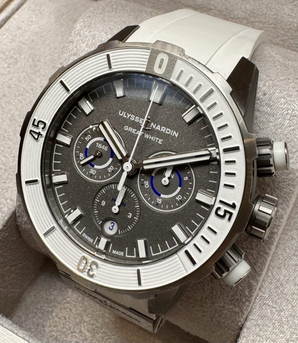 Ulysse Nardin Diver Chronograph Great White Full Set – Image 2