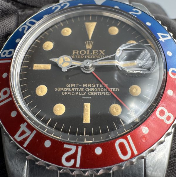 Rolex GMT Master Full Set Tropical Gilt Underline – Image 6