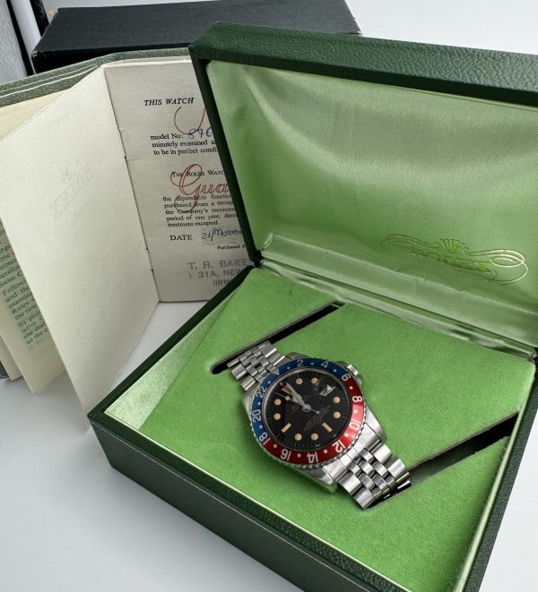 Rolex GMT Master Full Set Tropical Gilt Underline – Image 2