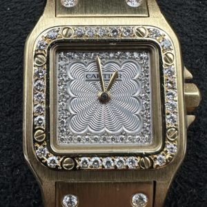 Cartier Santos Or jaune et diamants