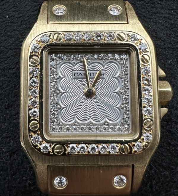 Cartier Santos Or jaune et diamants