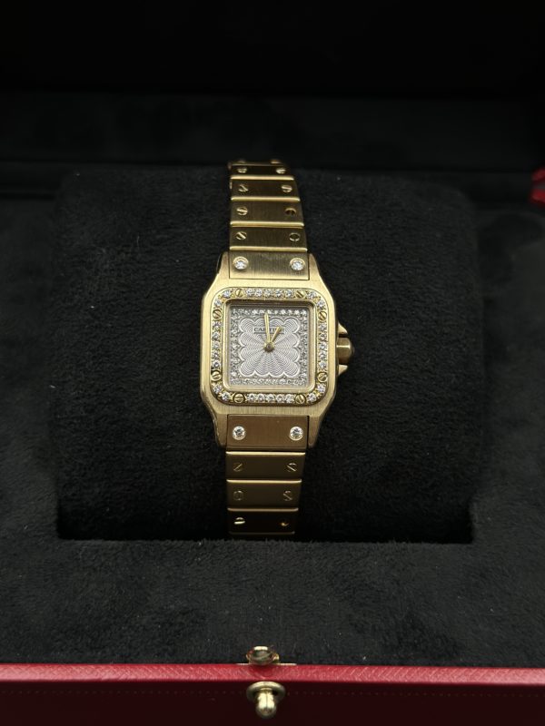 Cartier Santos Or jaune et diamants – Image 2