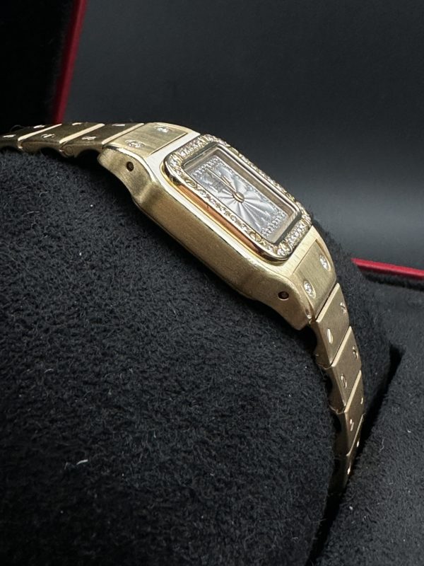 Cartier Santos Or jaune et diamants – Image 4