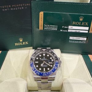 Rolex GMT MASTER II Batman Full Set